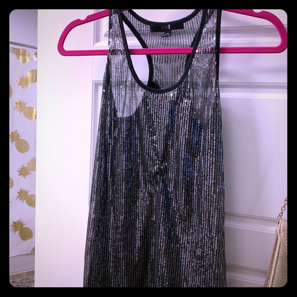 Glitter Sequin Tank Top